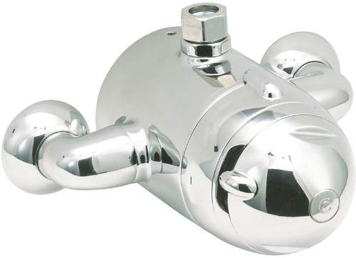 Deva Azure Exposed Thermostatic Shower Valve (Chrome).