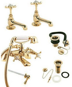 Deva Coronation Bath Tap Pack 1 (Gold).