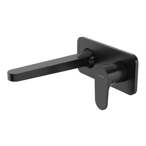 Methven Breeze Wall Mounted Basin Mixer Tap (Matt Black).