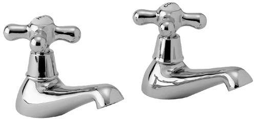 Deva Consort Bath Taps (Pair, Chrome).