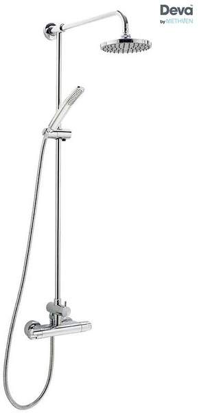 Deva Dynamic Thermostatic Bar Shower Valve With Rigid Riser Kit.