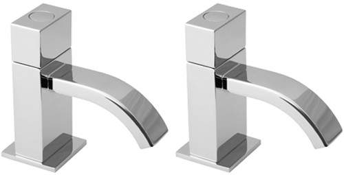 Deva Edge Basin Taps (Pair).