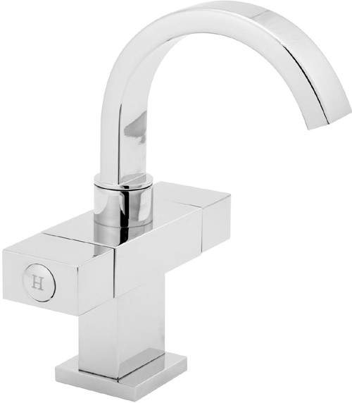 Deva Edge Mini Mono Basin Mixer Tap With Swivel Spout.