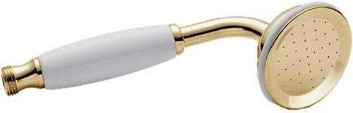 Deva Shower Heads Single Function Traditional Shower Handset (Gold).