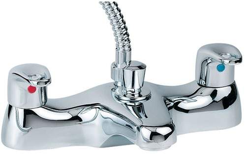 Deva Excel Bath Shower Mixer Tap With Shower Kit (Chrome).