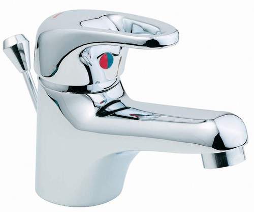 Deva Excel Mono Basin Mixer Tap With Pop Up Waste (Chrome).