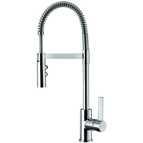 Methven Kitchen Gaston Pull-Down Spray Kitchen Tap (Satin Chrome).