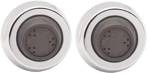 Deva Accessories Swivel Body Jets (Pair, Chrome).