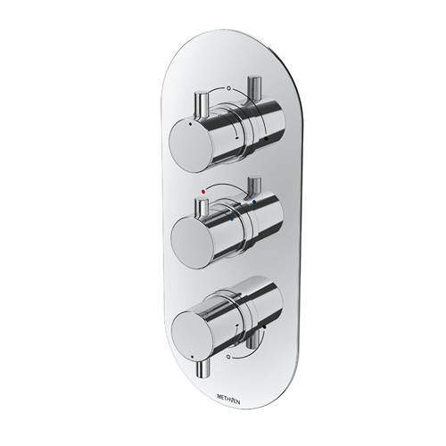 Methven Kaha Concealed Thermostatic Mixer Shower Valve (ABS, 3 Outlets).
