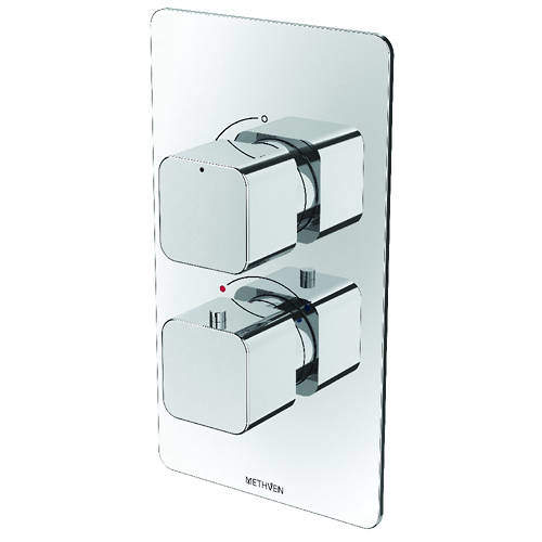 Methven Kiri Concealed Thermostatic Mixer Shower Valve (Chrome, 1 Outlet).
