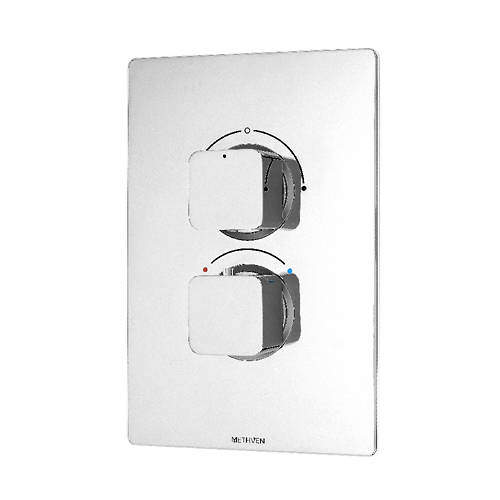 Methven Kiri Concealed Thermostatic Mixer Shower Valve (ABS, 2 Outlets).