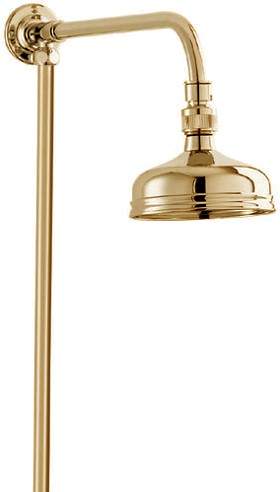 Deva Shower Kits Traditional Rigid Riser Kit With 5" Rose (Gold).