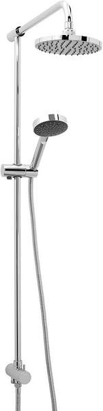 Deva Shower Kits Modern Rigid Riser Kit With 7" Head & Handset (Chrome).