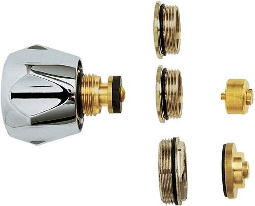 Deva Spares Universal Conversion Tap Head Kit With Metal Handles (Pair).