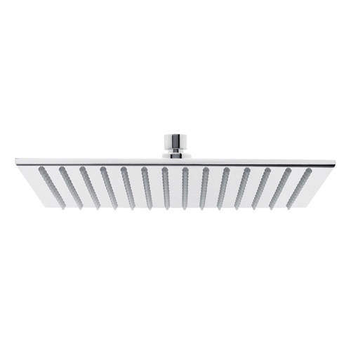 Methven Square Thin Brass Shower Head 300x300mm (Chrome).