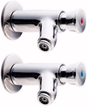 Deva Commercial Preset Non-Concussive Bib Taps.