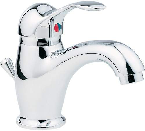 Deva Provence Mono Basin Mixer Tap With Pop Up Waste (Chrome).