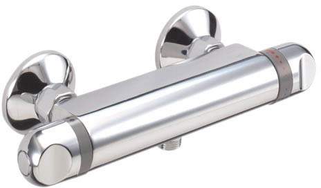 Deva Response Low Pressure Thermostatic shower valve (chrome).