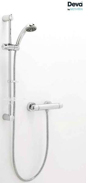 Deva Response Thermostatic Bar Shower Valve With Single Mode Kit.