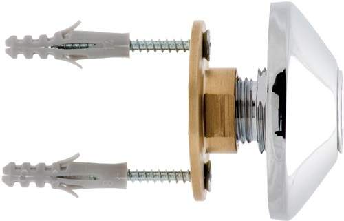 Deva Accessories 1/2" Shower Front Wall Connectors (Pair, Chrome).