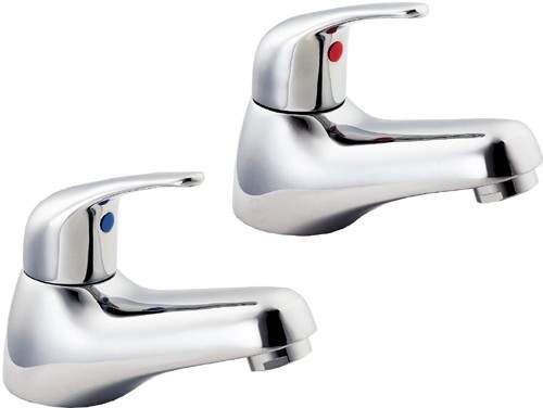 Deva Revelle Basin Taps (Pair, Chrome).