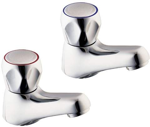 Deva Commercial Water Saving Basin Taps (pair).