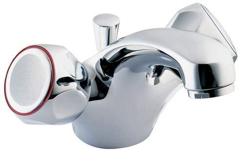 Deva Commercial Water Saving Monoblock Basin Mixer Tap + Pop-up Waste.