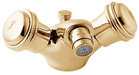 Deva Senate Mono Bidet Mixer Tap With Pop Up Waste (Gold).