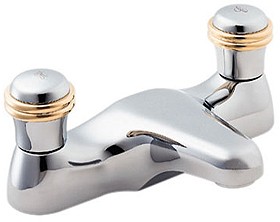 Deva Senate Bath Filler Tap (Chrome And Gold).