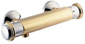 Deva Senate Senate Low Pressure Thermo Shower Valve (Chrome/Gold).