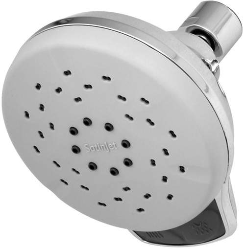 Deva Satinjet Awatea Multi Function Shower Rose With Swivel Joint (Chrome).