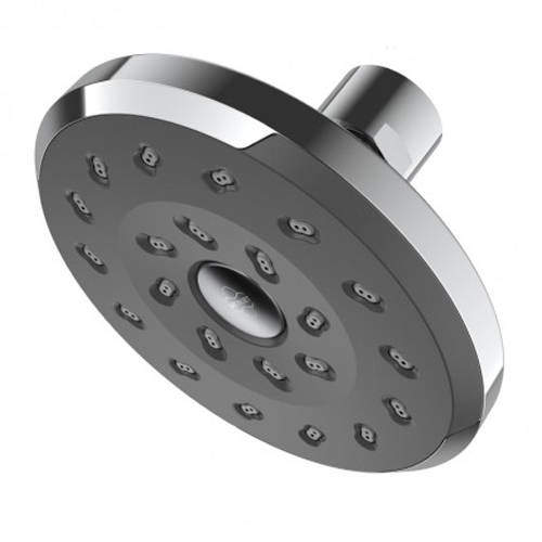 Deva Satinjet Kiri Shower Rose With Swivel Joint (Chrome & Slate).