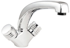 Deva Solerno Dual Flow Mono Sink Mixer Tap With Swivel Spout.