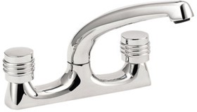 Deva Solerno Dual Flow Kitchen Tap With Swivel Spout.