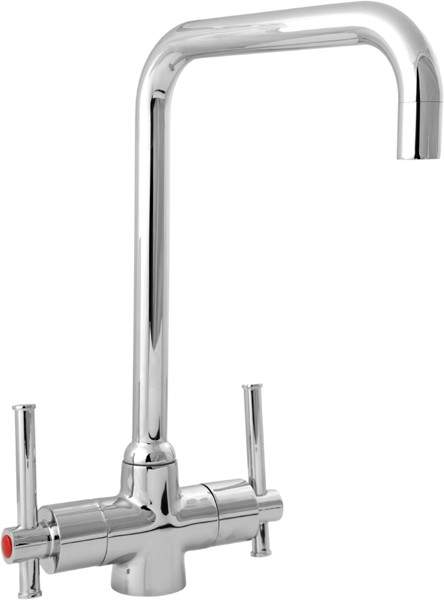 Deva Contemporary T-Bar Mono Sink Mixer Tap With Swivel Spout.