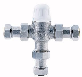 Deva Commercial 15/22 Combined Thermostatic Blending Valve.