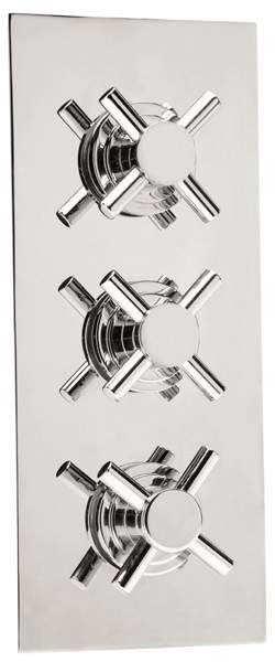 Deva TMV2 1/2" Triple Concealed Thermostatic Shower Valve (Chrome).