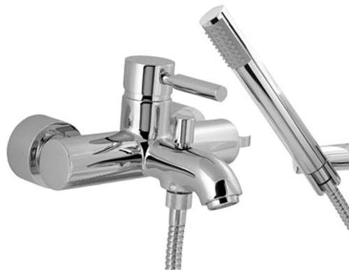 Deva Vision Wall Mounted Bath Shower Mixer Tap With Shower Kit.