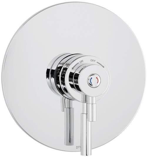 Deva Vision TMV2 Thermostatic Concealed Shower Valve (Chrome).