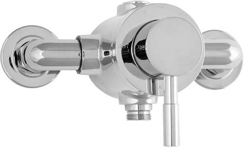 Deva Vision Modern Thermostatic Exposed Shower Valve (Chrome).