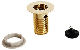 Deva Wastes 1 1/2" Sink Waste With Poly Plug (Gold).