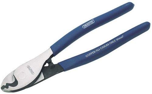 Draper Tools Cable shear for copper and aluminium cables. 210mm.