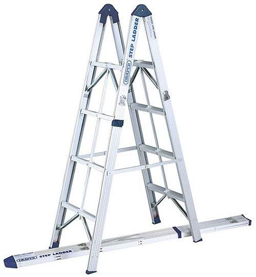 Draper Tools 4 Rung Folding Step Ladder. 1170mm High.