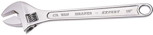 Draper Tools Expert adjustable wrench. 450mm. 52mm Capacity.