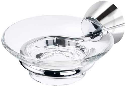 Geesa Cono Glass Soap Dish and Holder