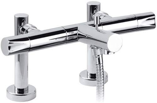 Vado Ixus Deck Mounted Bath Shower Mixer. 150mm Centers.