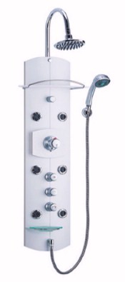 Vado Rainstation Thermostatic Shower Panel with 6 body jets.