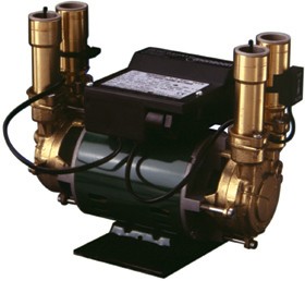 Stuart Turner Monsoon 1.0 Bar Twin Automatic Brass Shower Pump.