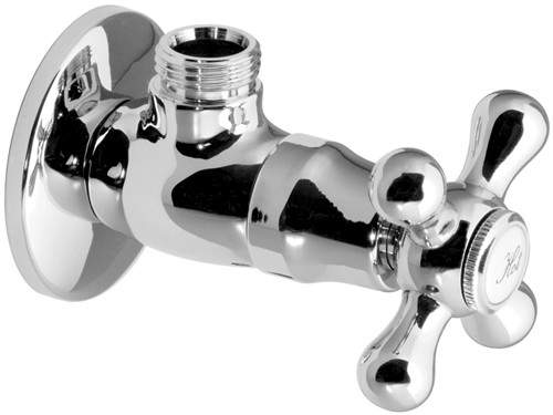 Vado Victoriana Traditional angle valve. 1/2" with hot & cold indicators.