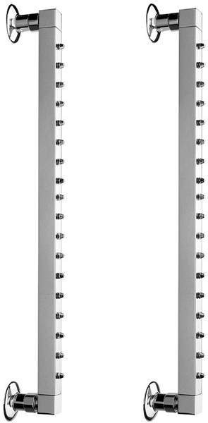 Vado Mix2 2 x 18 Jet Square Rainbars With Easy Clean Nozzles (Chrome).